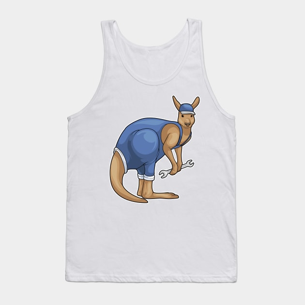 Kangaroo Mechanic Tool Tank Top by Markus Schnabel